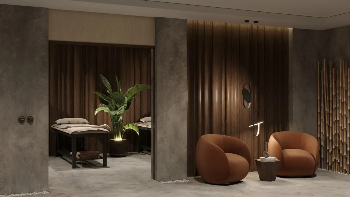 Elegáns spa pihenőtér